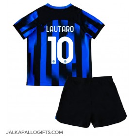 Inter Milan Lautaro Martinez #10 Koti Peliasu Lasten 2023-24 Lyhythihainen (+ Lyhyet housut)